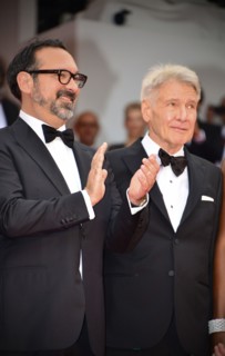Montée des marches du film "Indiana Jones et le cadran de la destinée"