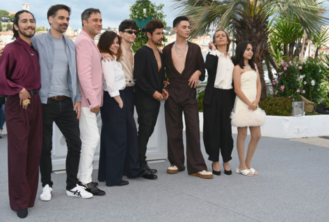 Photocall du film "Le Mysterieux Regard du Flamant Rose"