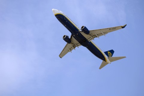 Avions charter au décollage