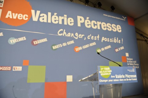 1er tour des élections régionales 2010, Valérie Pécresse