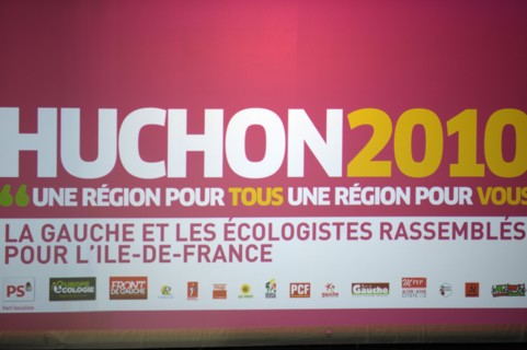 Elections Régionales 2010, meeting de la coallition PS, Europe Ecologie, Front de Gauche