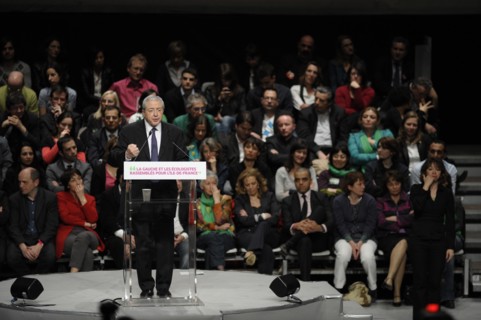 Elections Régionales 2010, meeting de la coallition PS, Europe Ecologie, Front de Gauche