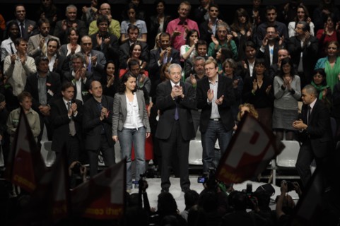 Elections Régionales 2010, meeting de la coallition PS, Europe Ecologie, Front de Gauche