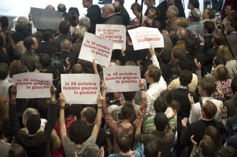 Meeting de l'entre-deux tours primaires citoyennes de François Hollande