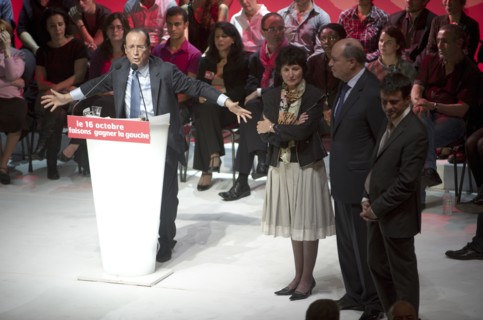 Meeting de l'entre-deux tours primaires citoyennes de François Hollande