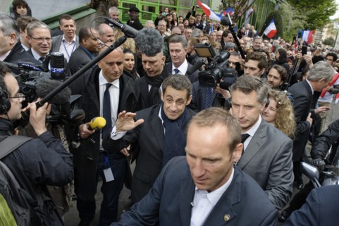 Réunion publique de Nicolas Sarkozy à Saint-Maurice (Val-de-Marne)