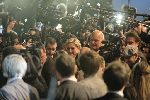 Premier tour de l'élection présidentielle 2012, QG de Marine Le Pen