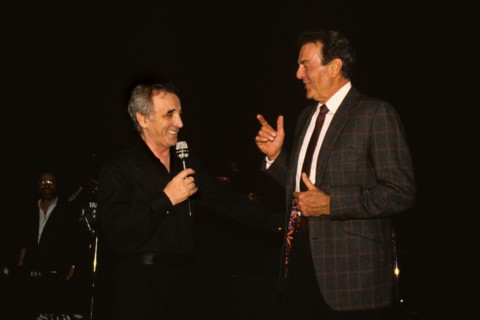 Charles Aznavour et Mike Connors