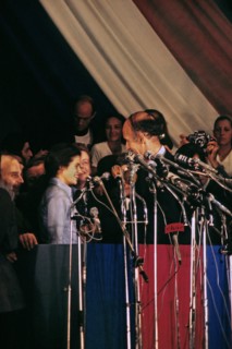 Campaign meeting of Valery Giscard d'Estaing, 1974