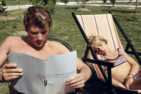 Johnny Hallyday et Sylvie Vartan en Camargue