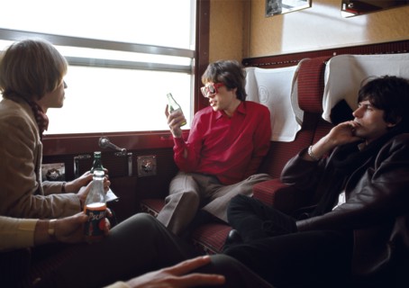 Les Rolling Stones dans le train pour Marseille