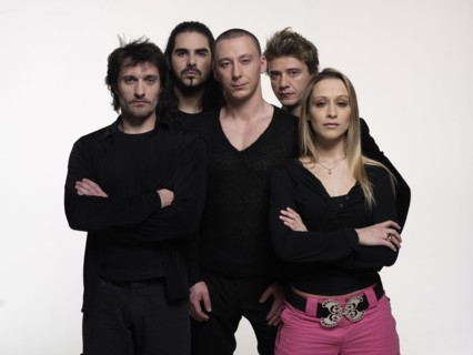 La troupe du spectacle musical "Graal"