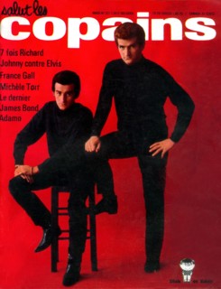 Eddy Mitchell et Dick Rivers en couverture de "Salut les Copains"