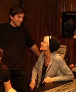Françoise Hardy et son fils Thomas Dutronc