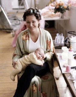 Daniela Lumbroso et son enfant