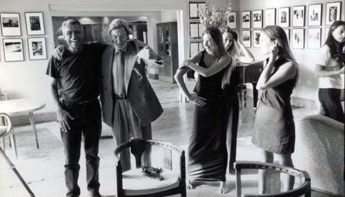 Roger Thérond et ses trois filles : Eve, Emilie et Eléonore
