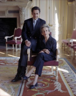 Nicolas Sarkozy et sa mère