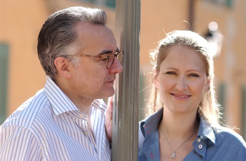 Alain Ducasse et son épouse
