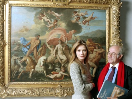 Carla Bruni et Pierre Rosenberg