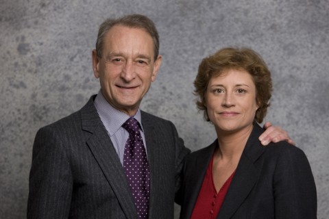 Bertrand Delanoë et Annick Lepetit