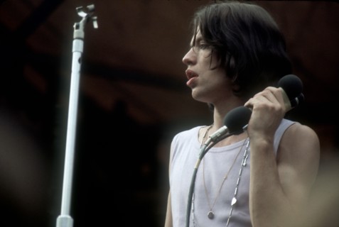 Mick Jagger en concert à Hyde Park à Londres