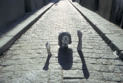 Moulage de la tête et des mains de Johnny Hallyday