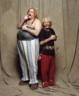 Gérard Depardieu et Christian Clavier dans Astérix & Obélix : Mission Cléopâtre