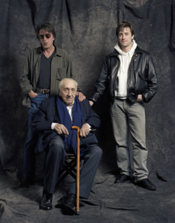 Jacques Dutronc avec son père et son fils Thomas