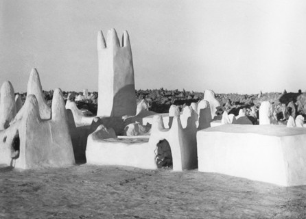 Cimetière mozabite à Melika, dans le M'zab, en  Algérie