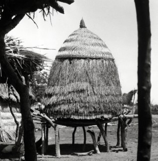 Grenier à mil à Corré, dans le nord du Cameroun
