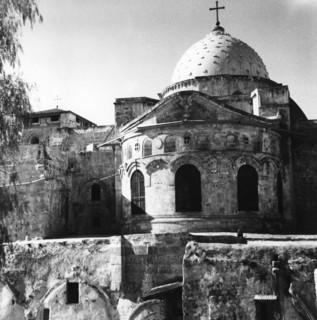 Toits du Saint Sépulcre à Jérusalem, en Palestine