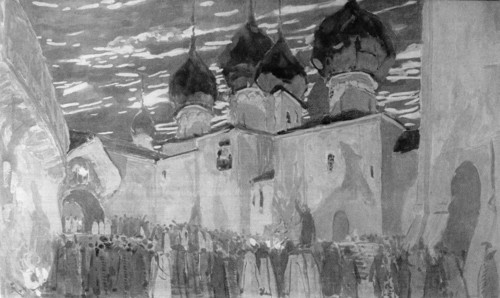 Golovin, Theatre set for the opera 'Pskovitianka'