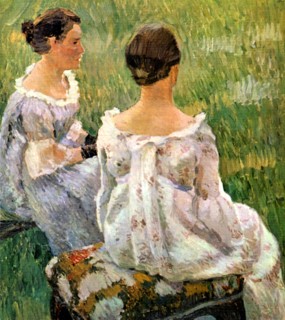 Borisov-Musatov, Two Ladies, Sketch