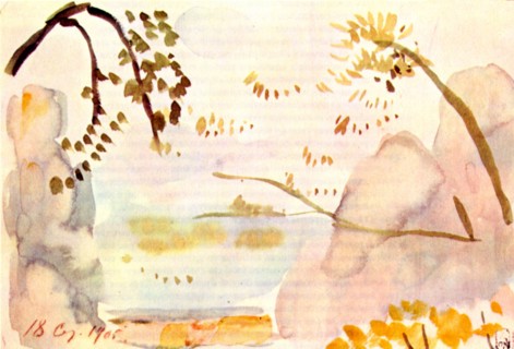 Borisov-Musatov, Hazelnut bush