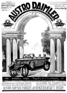Réclame pour les automobiles Austro-Daimler