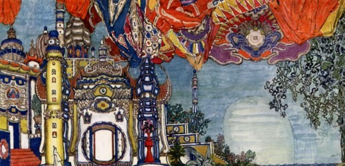 Golovin, Models of the stage settings for the opera 'The Nightingale'