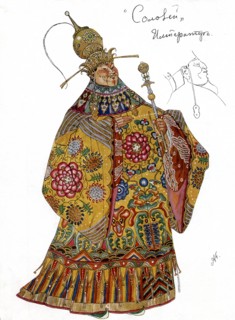 Golovin, Costume of the emperor for the opera 'The Nightingale'