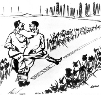 Caricature au sujet du pacte germano-soviétique