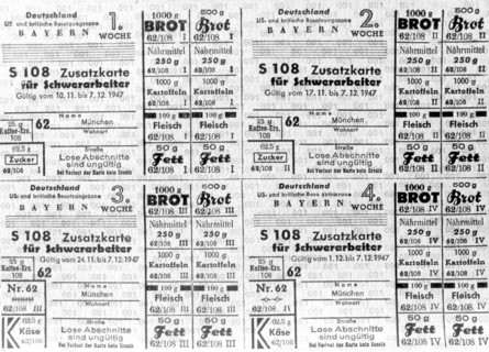Carte de rationnement
