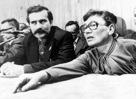 Lech Walesa et Anna Walentynowicz