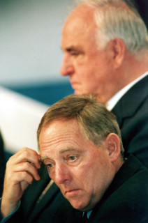 Wolfgang Schaüble et Helmut Kohl