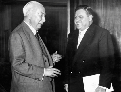 Theodor Heuss et  Franz-Josef Strauss