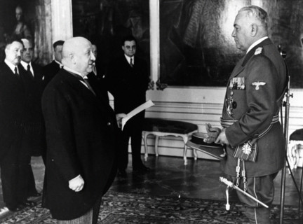 Rudolf Beran et le baron von Neurath, 1939