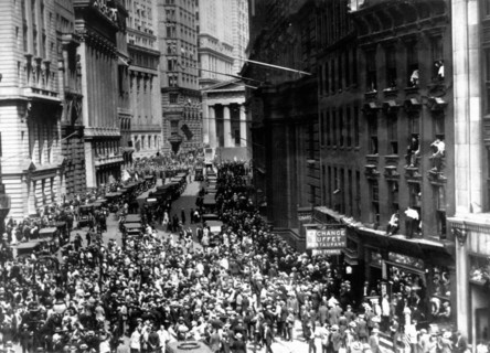 Le "Vendredi noir" à  Wallstreet (1929)
