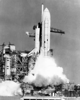 Lancement de la navette spatiale américaine "Columbia", 1981