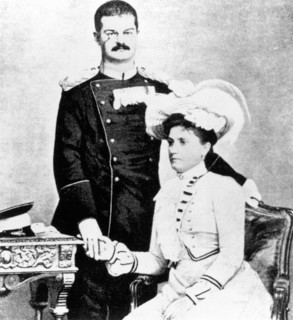 Alexandre 1er Obrenovic, roi de Serbie, et son épouse la reine Draga