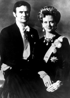 La reine Margarethe II et le Prince Hendrik du Danemark