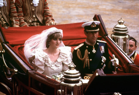 Le Prince Charles et Diana le jour de leur mariage, en 1981