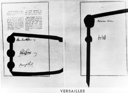 La dernière page du Traité de Versailles, signé le 28 juin 1919