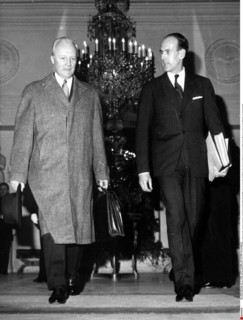 Valéry Giscard d'Estaing et Wilfried Baumgartner (1962)